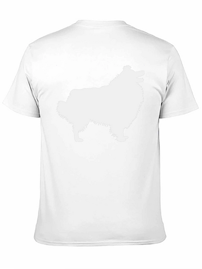 Sheltie Dog Silhouette T-Shirt - Unisex Tee