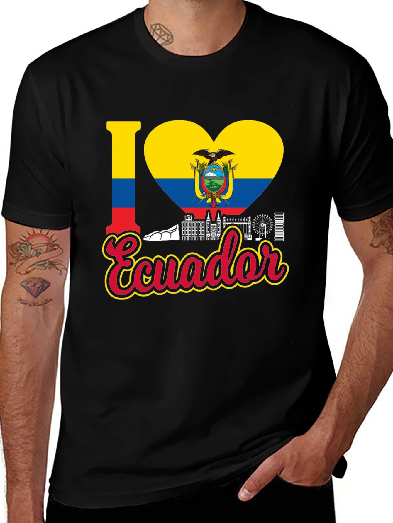 I Love Ecuador T-Shirt - Country Pride Tee