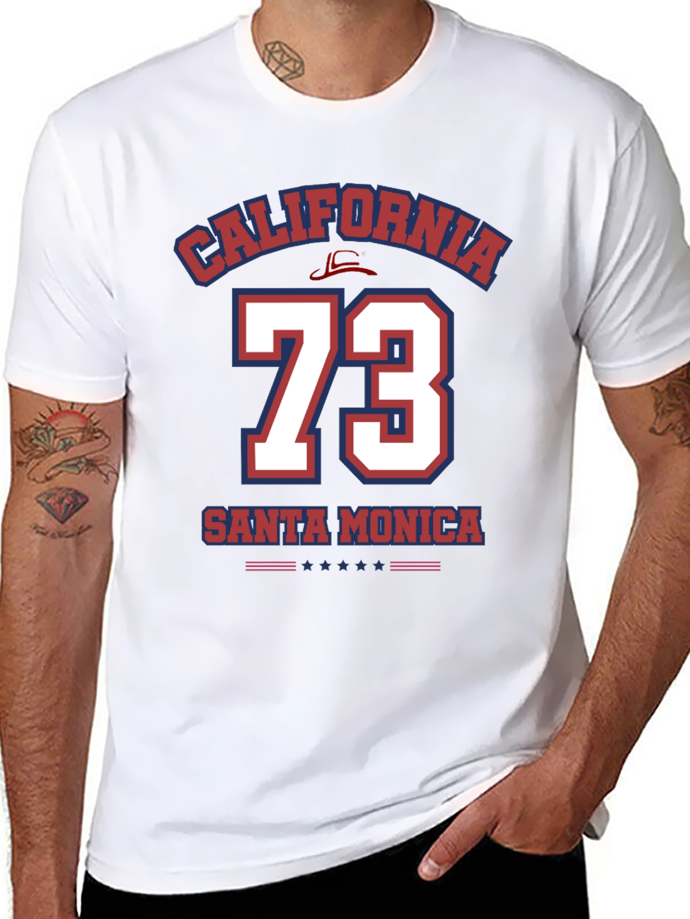 California Santa Monica 73 T-Shirt - Black