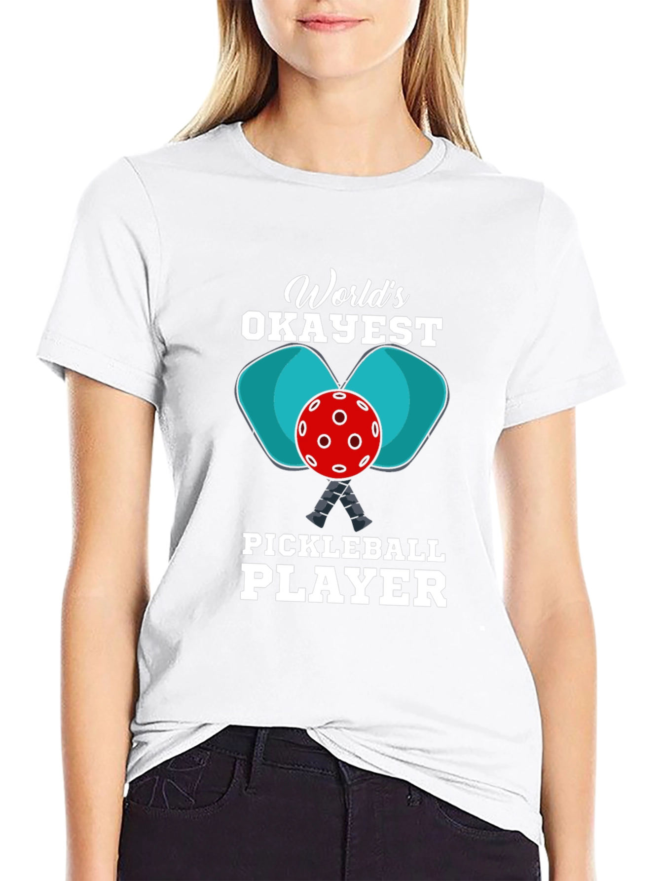 Worlds Okayest Pickleball Player T-Shirt