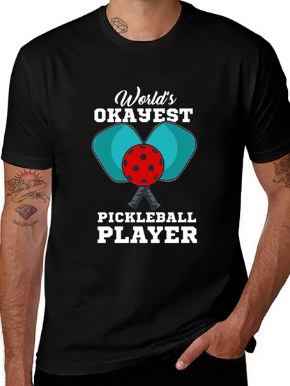 Worlds Okayest Pickleball Player T-Shirt