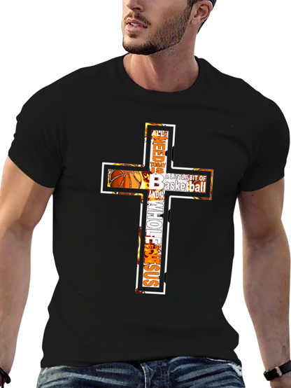Basketball & Jesus Graphic Tee