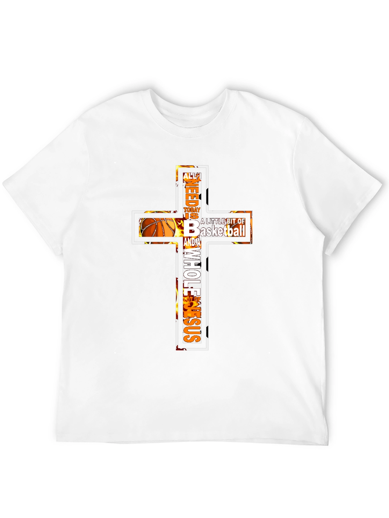 Basketball & Jesus Graphic Tee