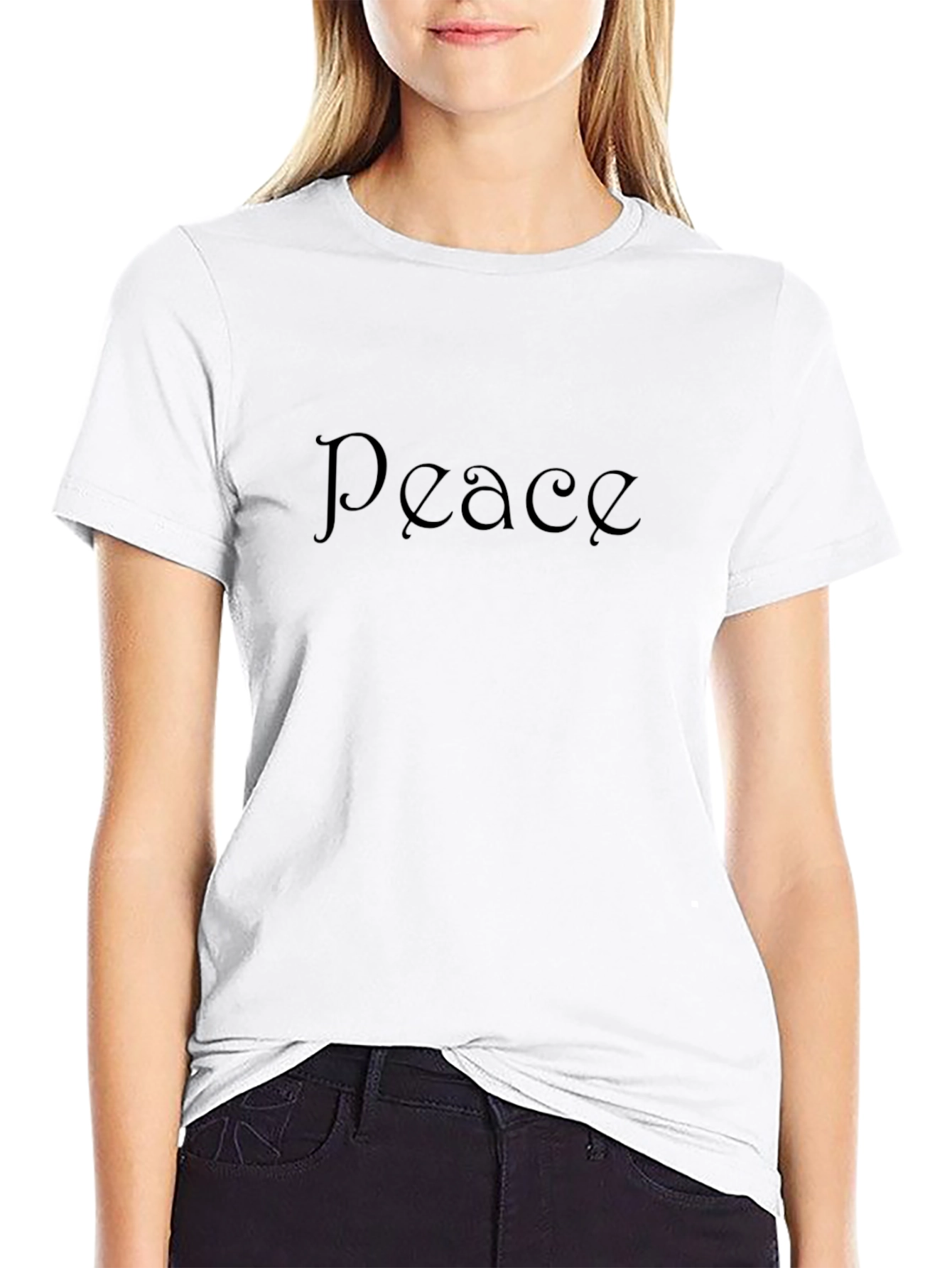 Peace T-Shirt - Stylish Black Tee