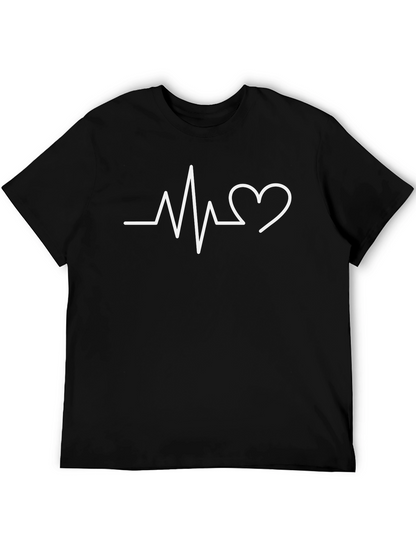 Heartbeat Line Art T-Shirt