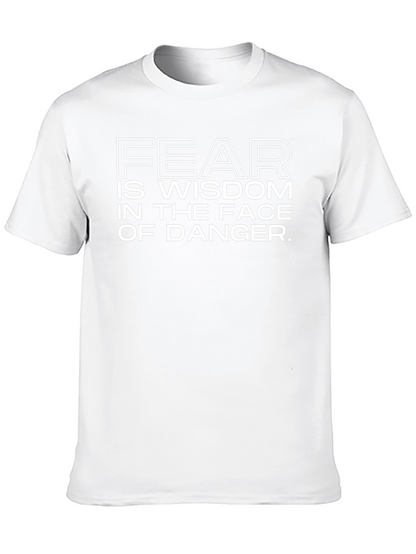Fear is Wisdom Graphic Tee - Mens Black T-Shirt