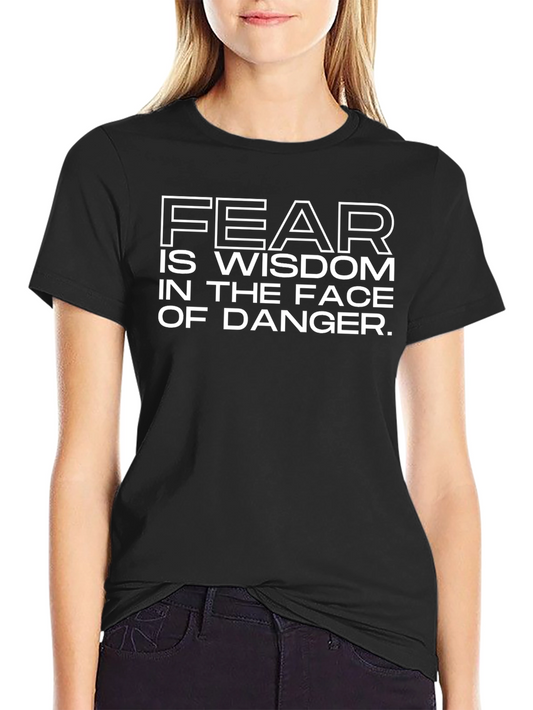 Fear is Wisdom Graphic Tee - Mens Black T-Shirt