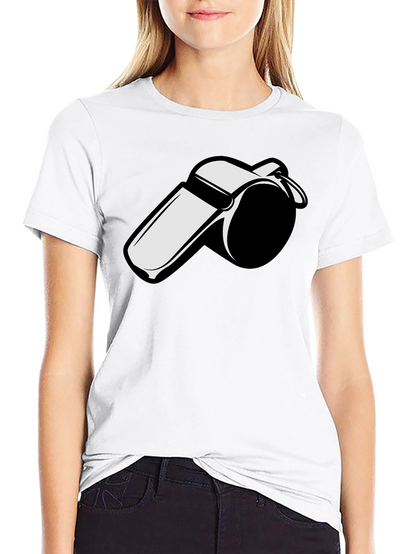 Whistle Graphic Tee - Black Cotton T-Shirt