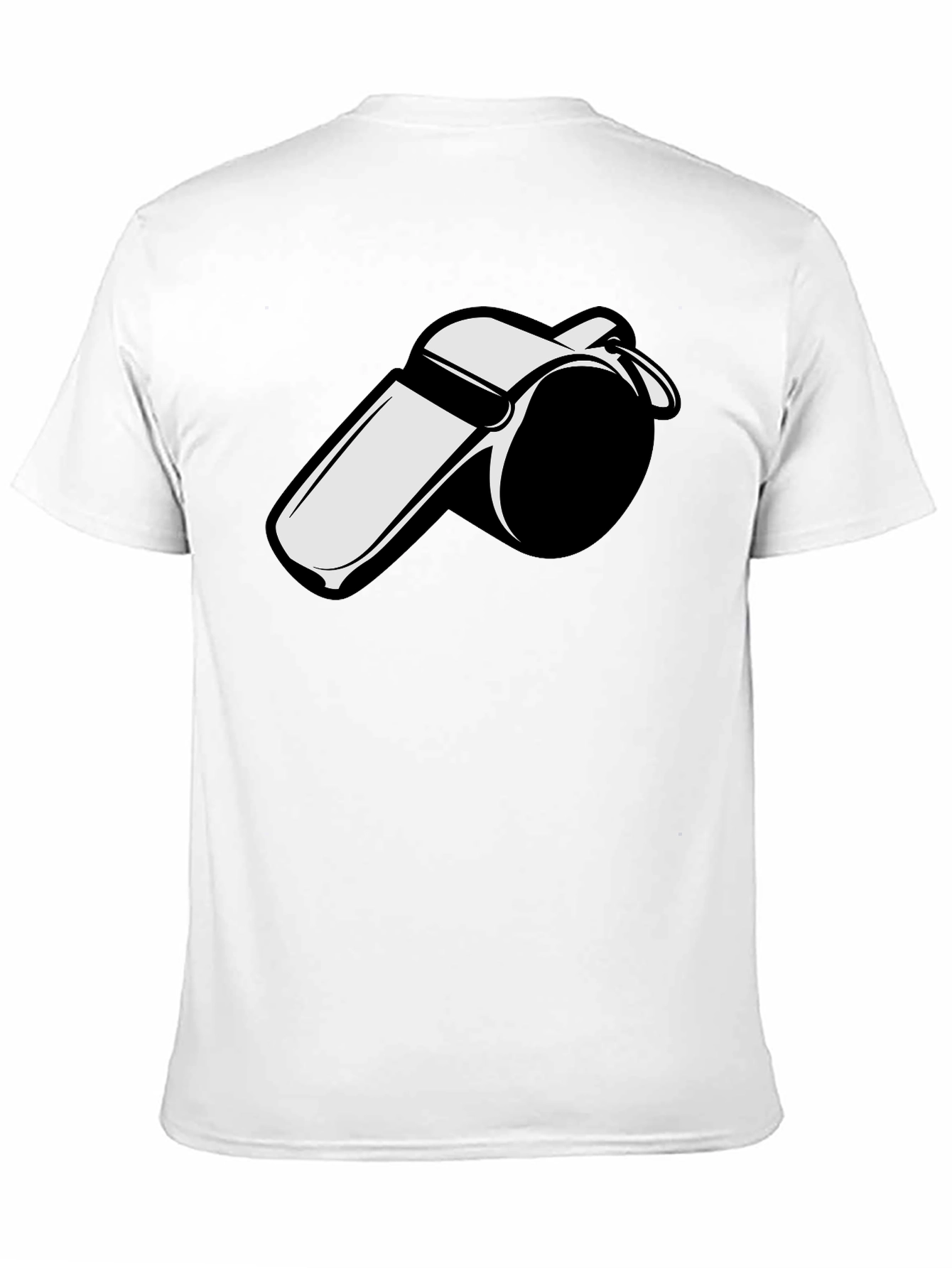 Whistle Graphic Tee - Black Cotton T-Shirt