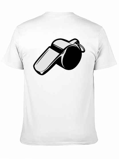 Whistle Graphic Tee - Black Cotton T-Shirt
