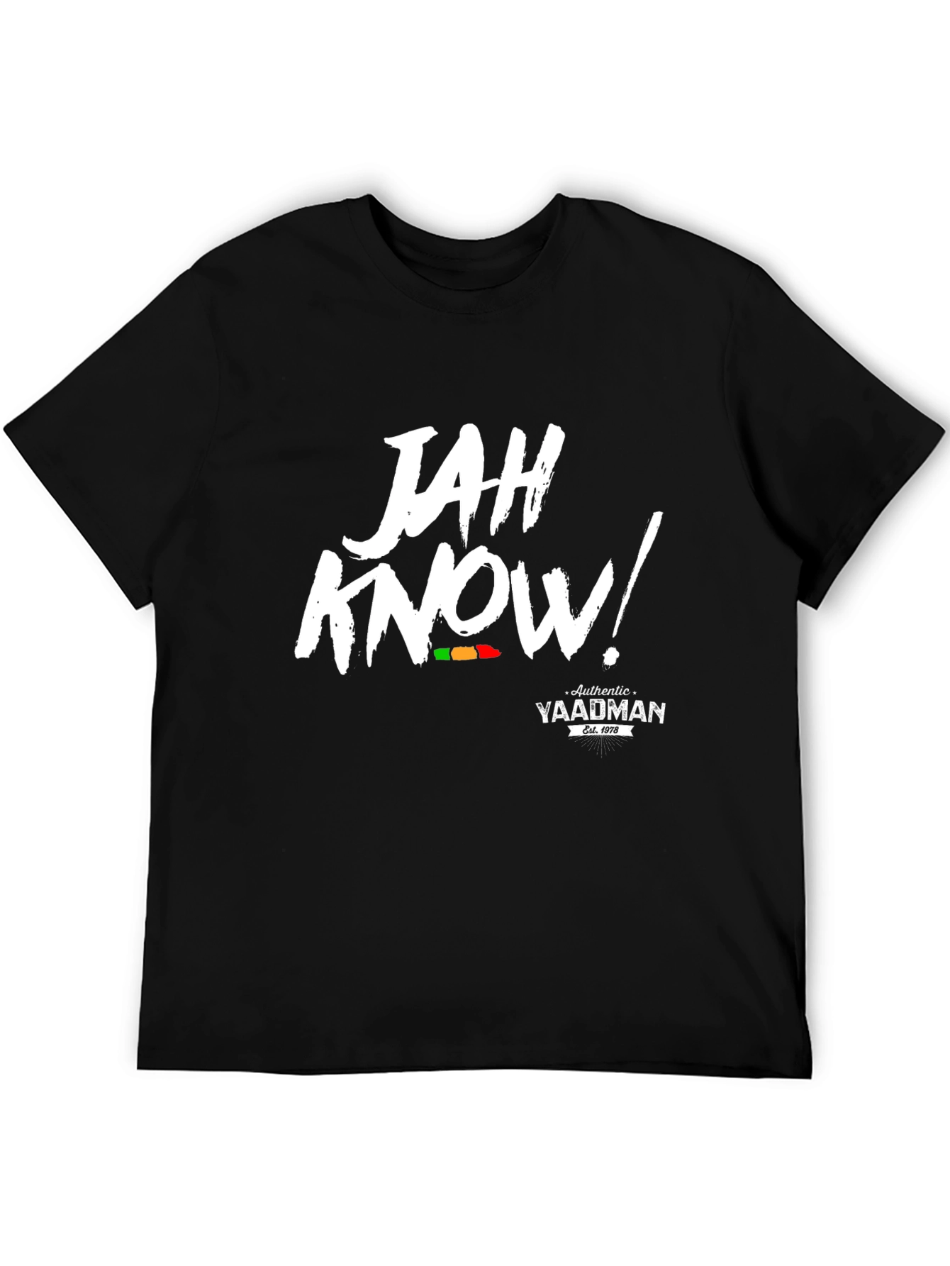 Jah Know! Authentic Yaadman Black T-Shirt
