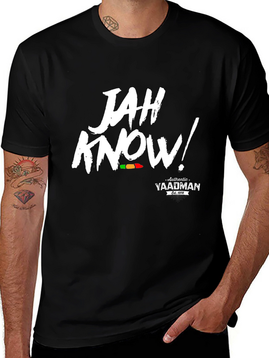 Jah Know! Authentic Yaadman Black T-Shirt