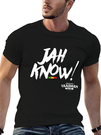 Jah Know! Authentic Yaadman Black T-Shirt