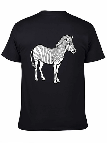 Zebra Graphic Black T-Shirt