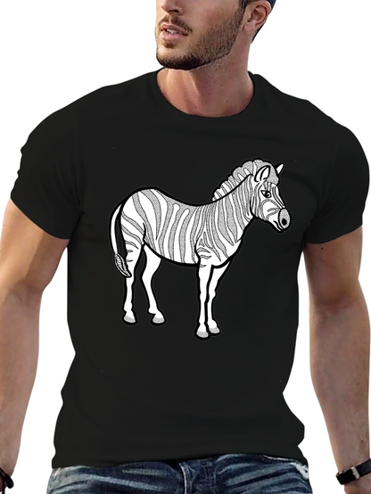 Zebra Graphic Black T-Shirt