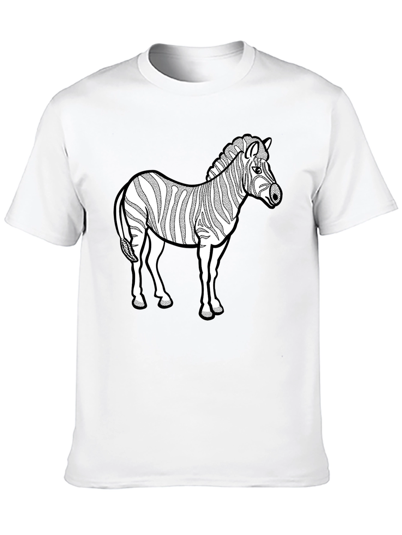 Zebra Graphic Black T-Shirt