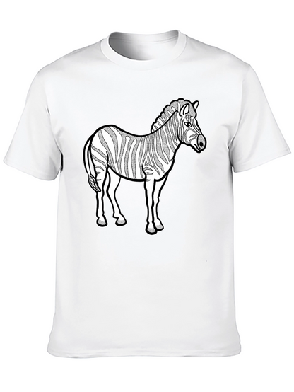 Zebra Graphic Black T-Shirt