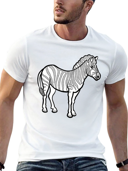 Zebra Graphic Black T-Shirt