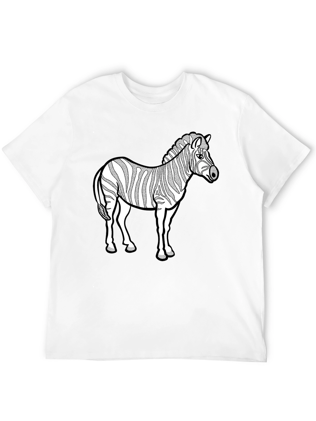 Zebra Graphic Black T-Shirt