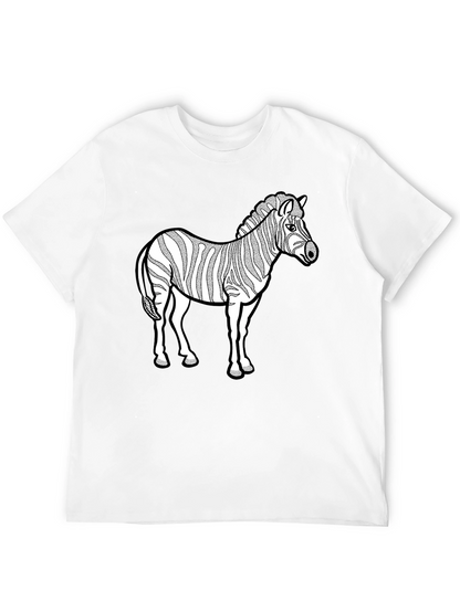 Zebra Graphic Black T-Shirt