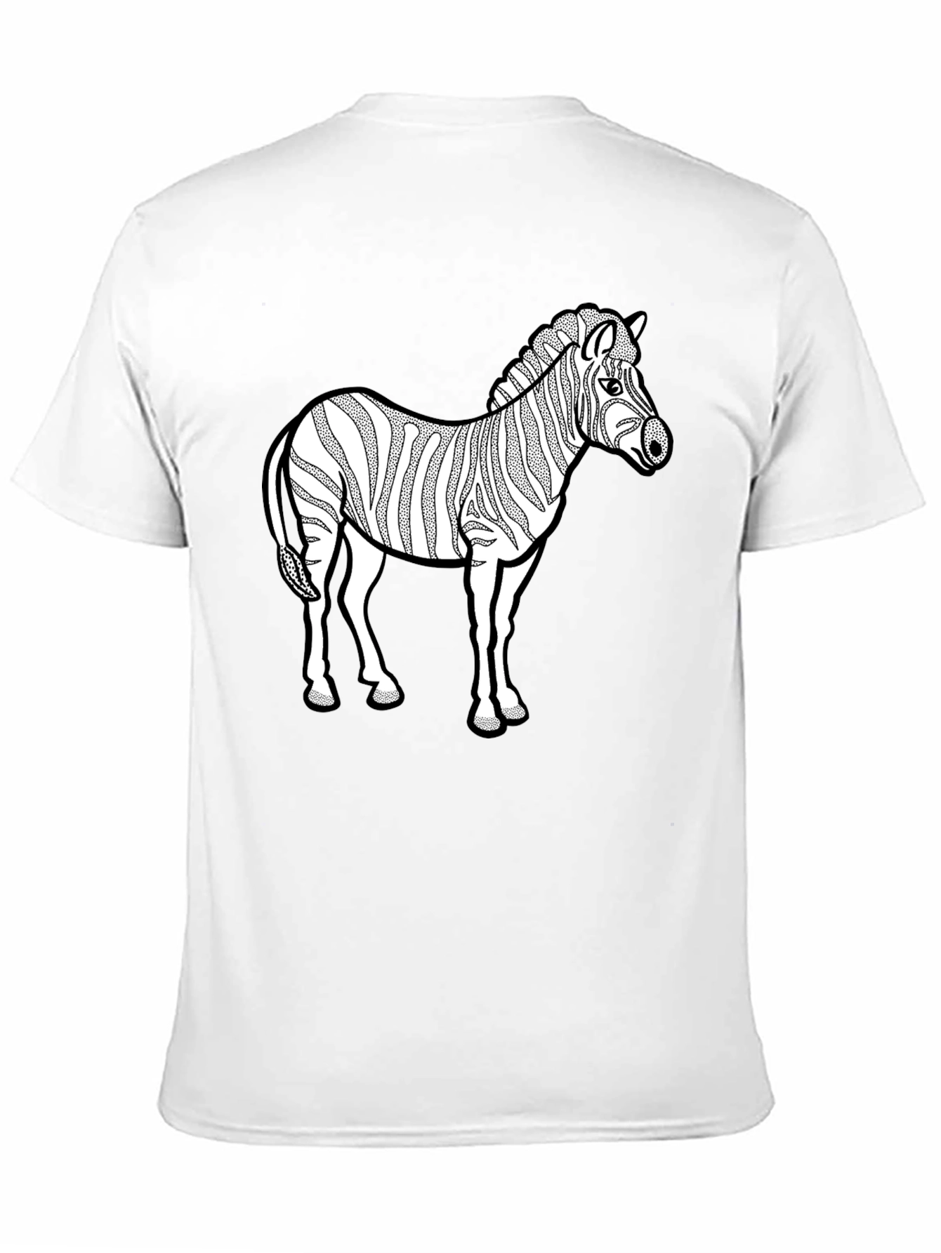 Zebra Graphic Black T-Shirt