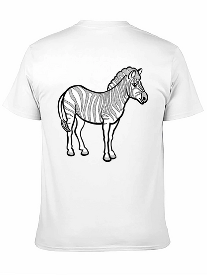 Zebra Graphic Black T-Shirt