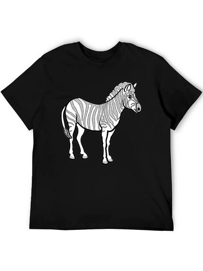 Zebra Graphic Black T-Shirt