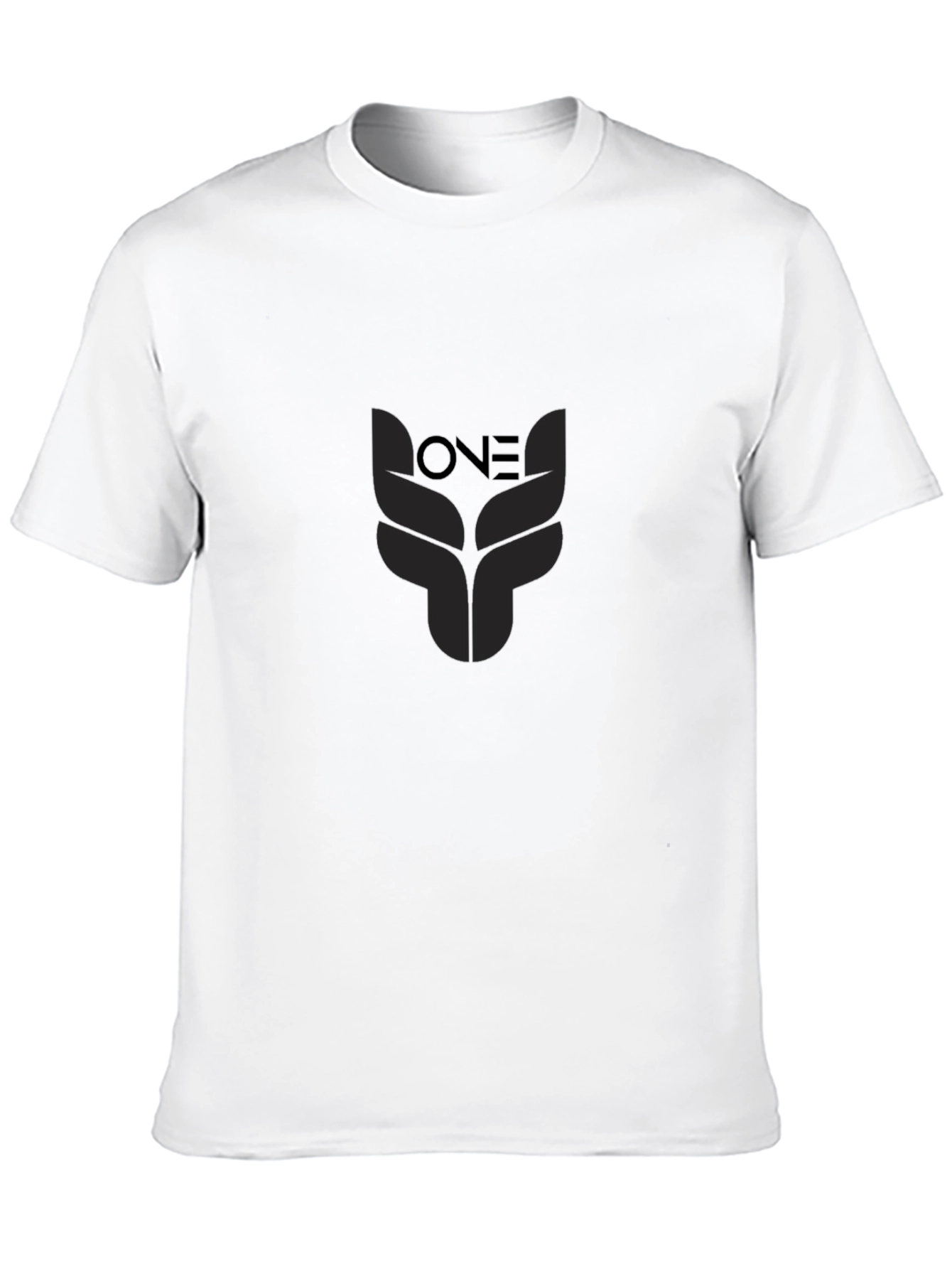 Black ONE Graphic Print T-Shirt
