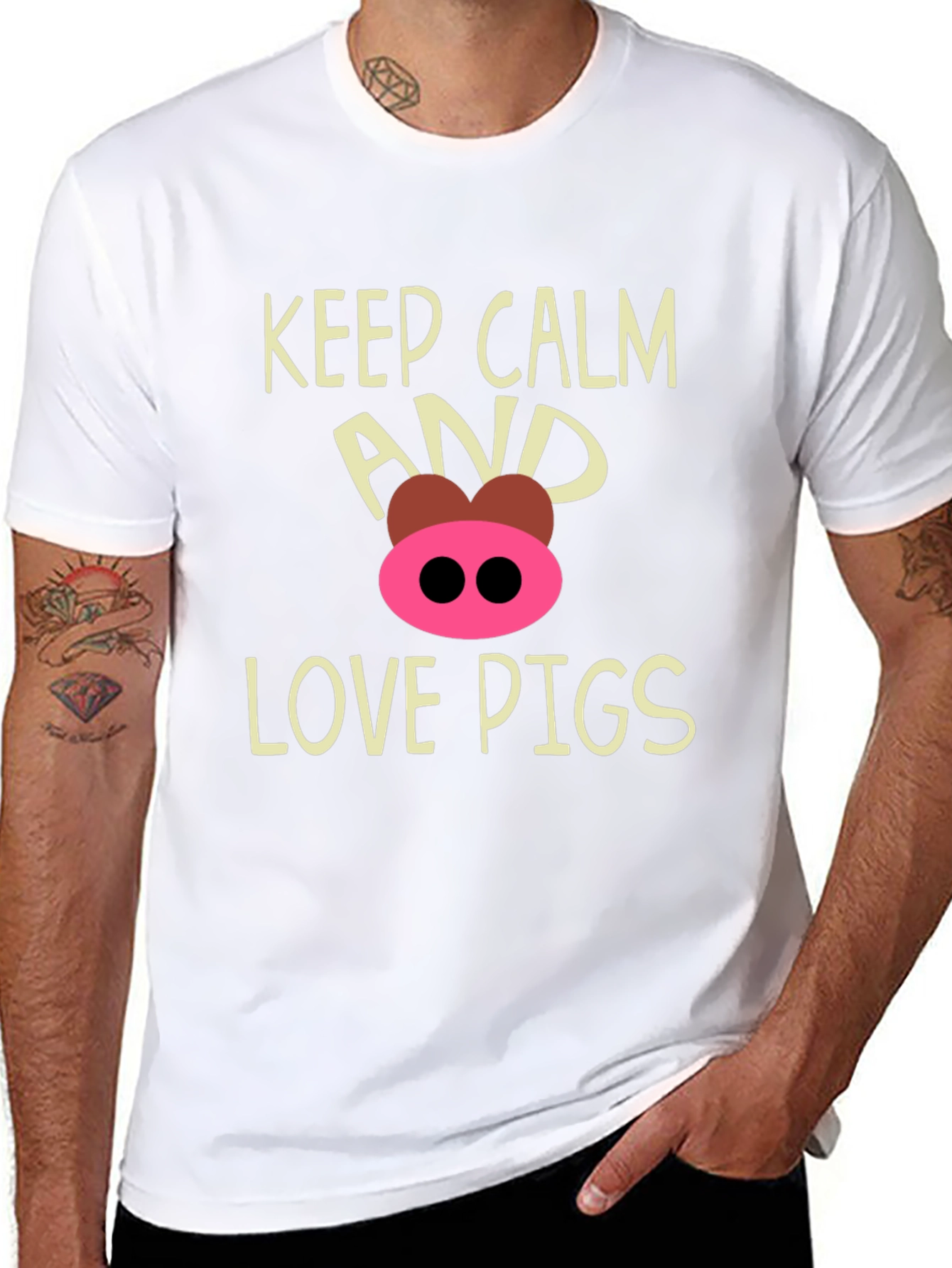 Keep Calm and Love Pigs T-Shirt