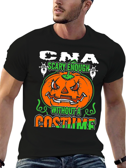 CNA Halloween Scary Enough Costume T-Shirt