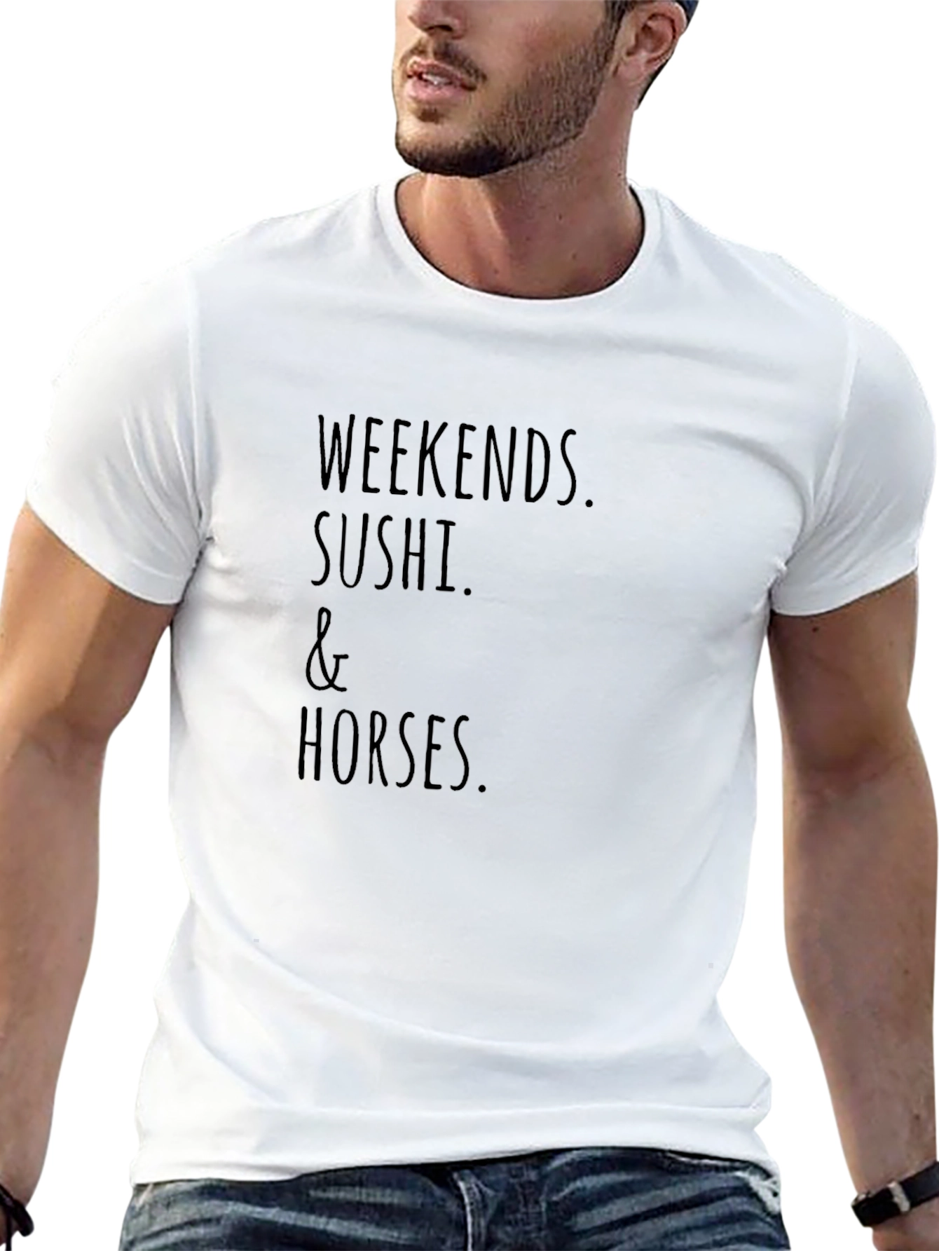 Weekends Sushi & Horses T-Shirt
