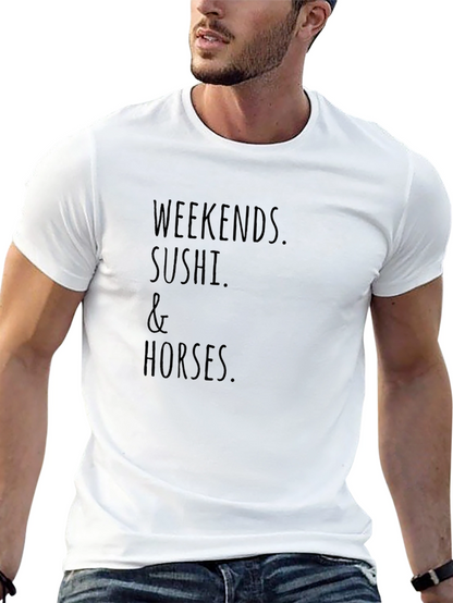 Weekends Sushi & Horses T-Shirt