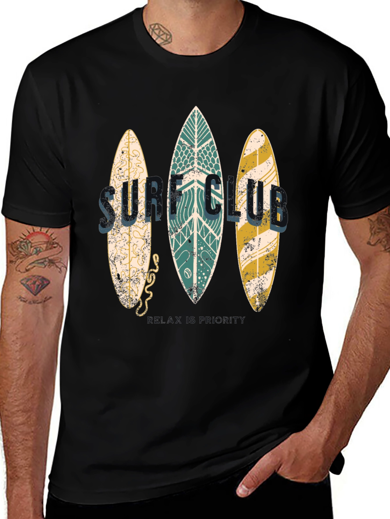 Surf Club Graphic Tee - Beach Vibes