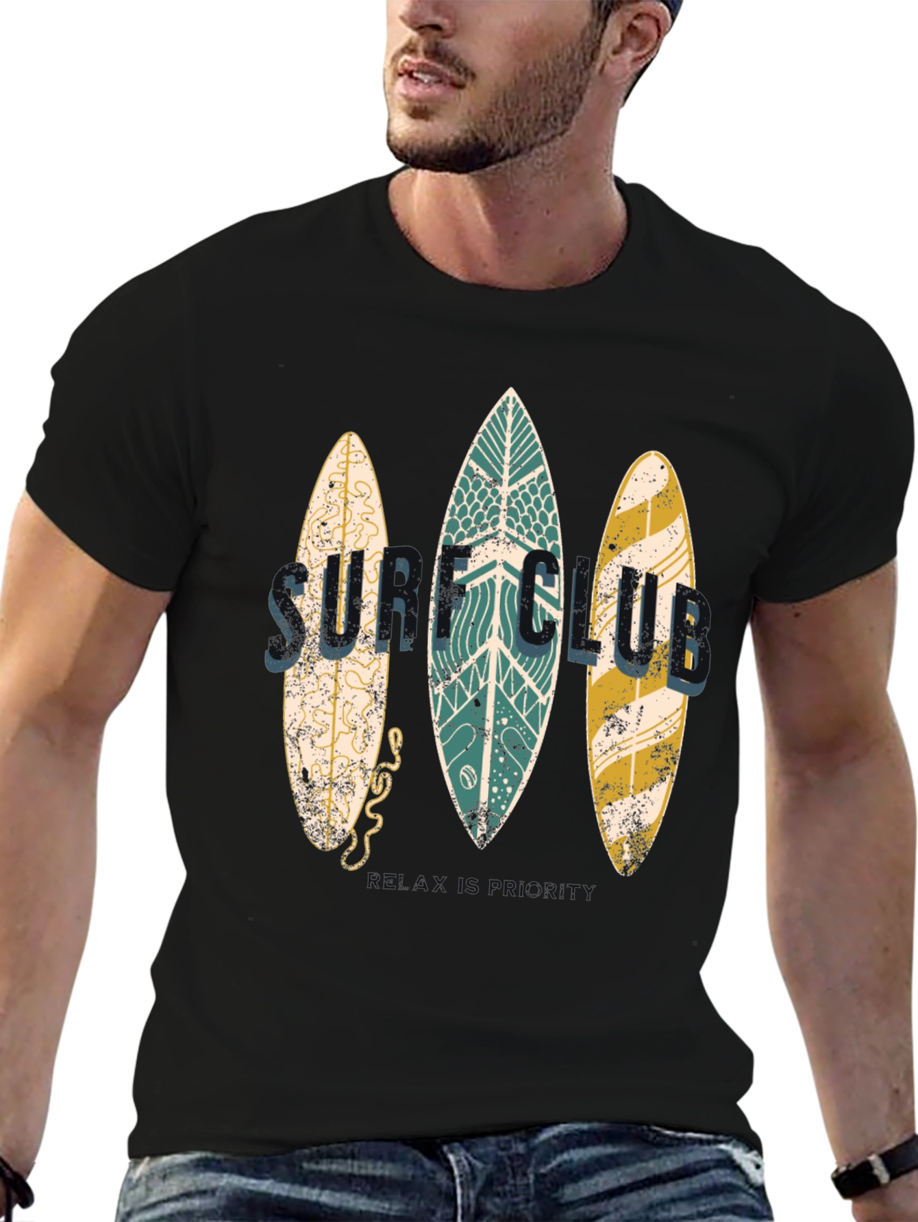 Surf Club Graphic Tee - Beach Vibes