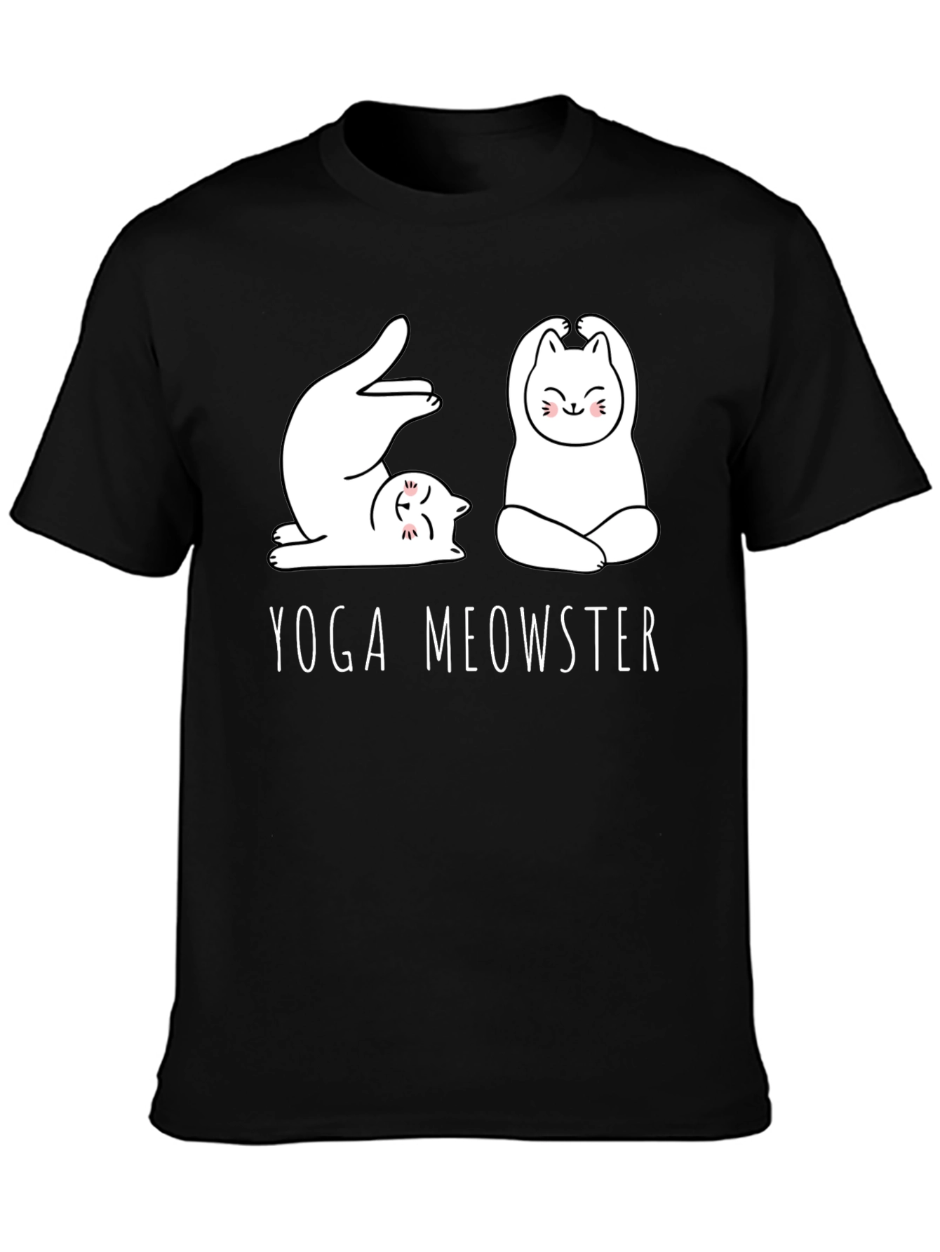 Yoga Meowster Graphic Tee - Cute Cat Yoga Design