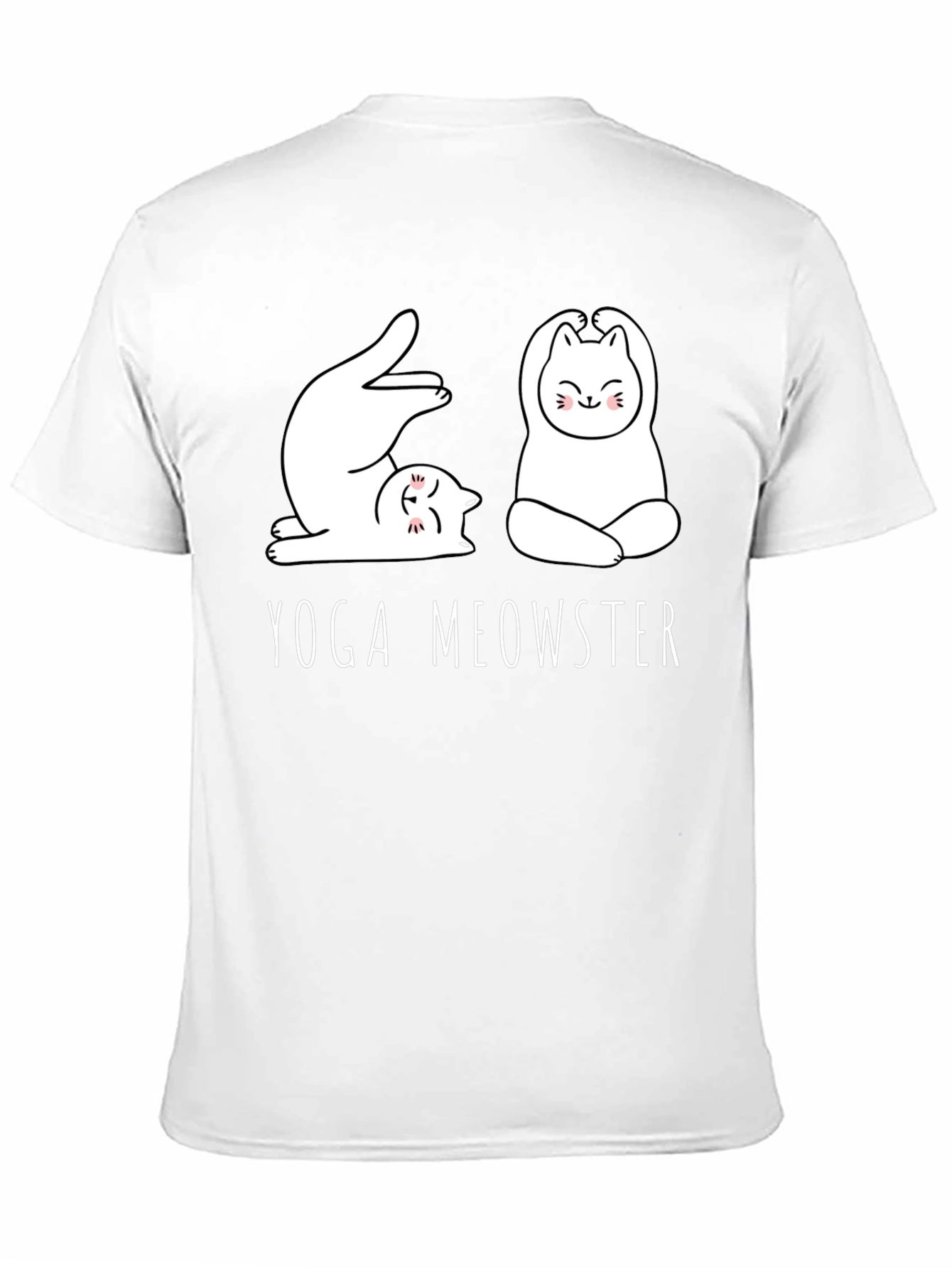 Yoga Meowster Graphic Tee - Cute Cat Yoga Design