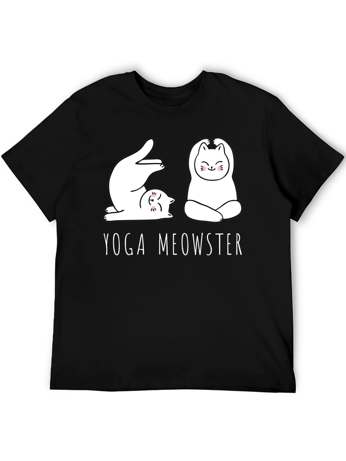 Yoga Meowster Graphic Tee - Cute Cat Yoga Design