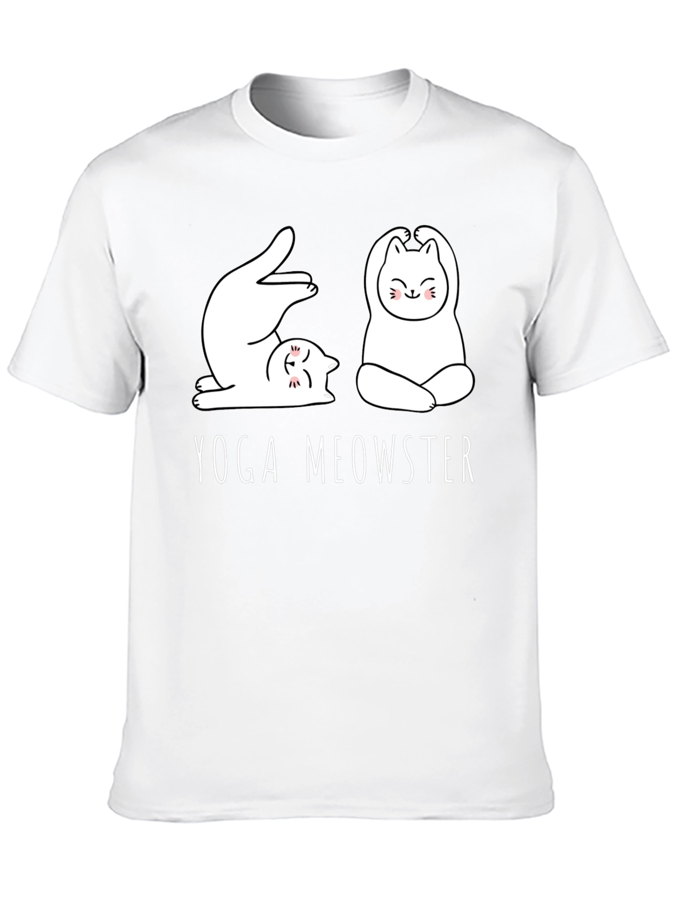 Yoga Meowster Graphic Tee - Cute Cat Yoga Design