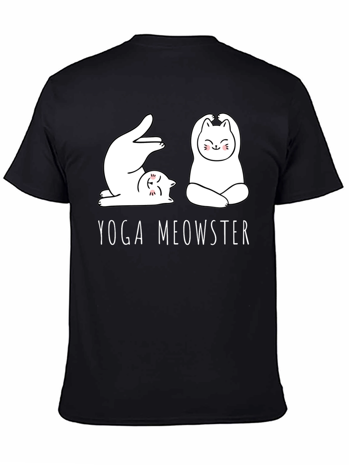 Yoga Meowster Graphic Tee - Cute Cat Yoga Design