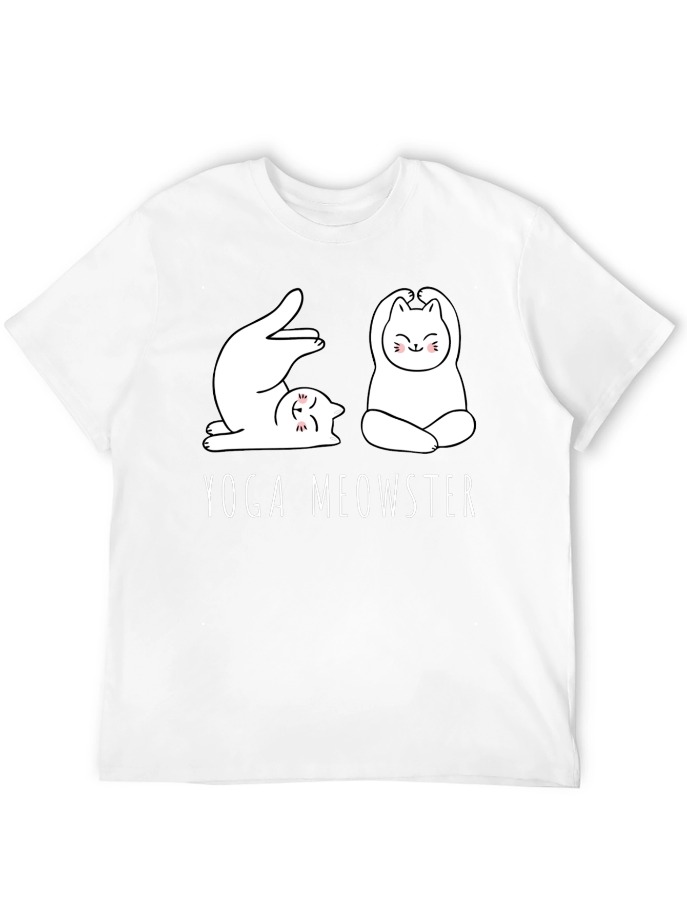 Yoga Meowster Graphic Tee - Cute Cat Yoga Design
