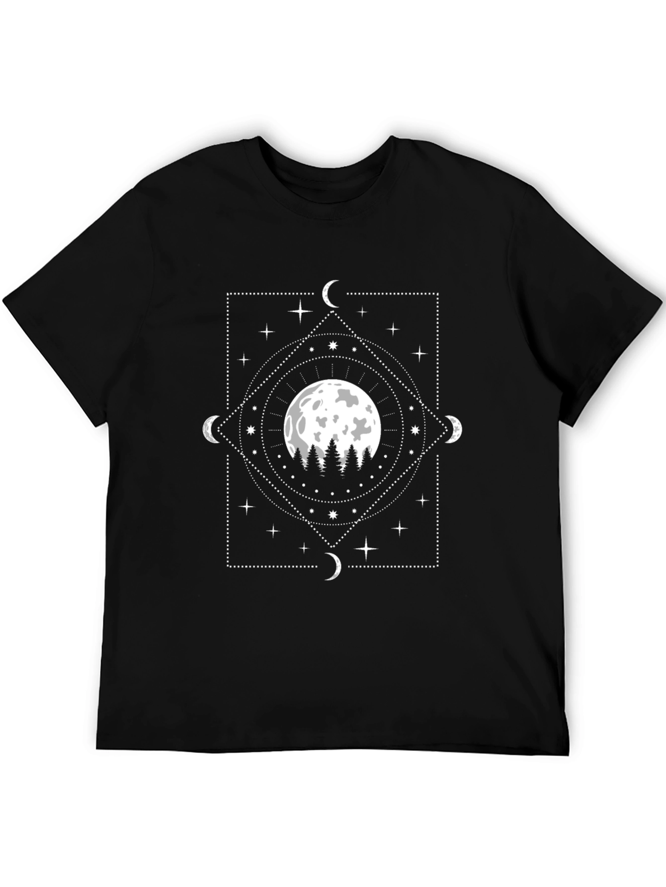 Mystic Moon Graphic Tee - Dark Aesthetic