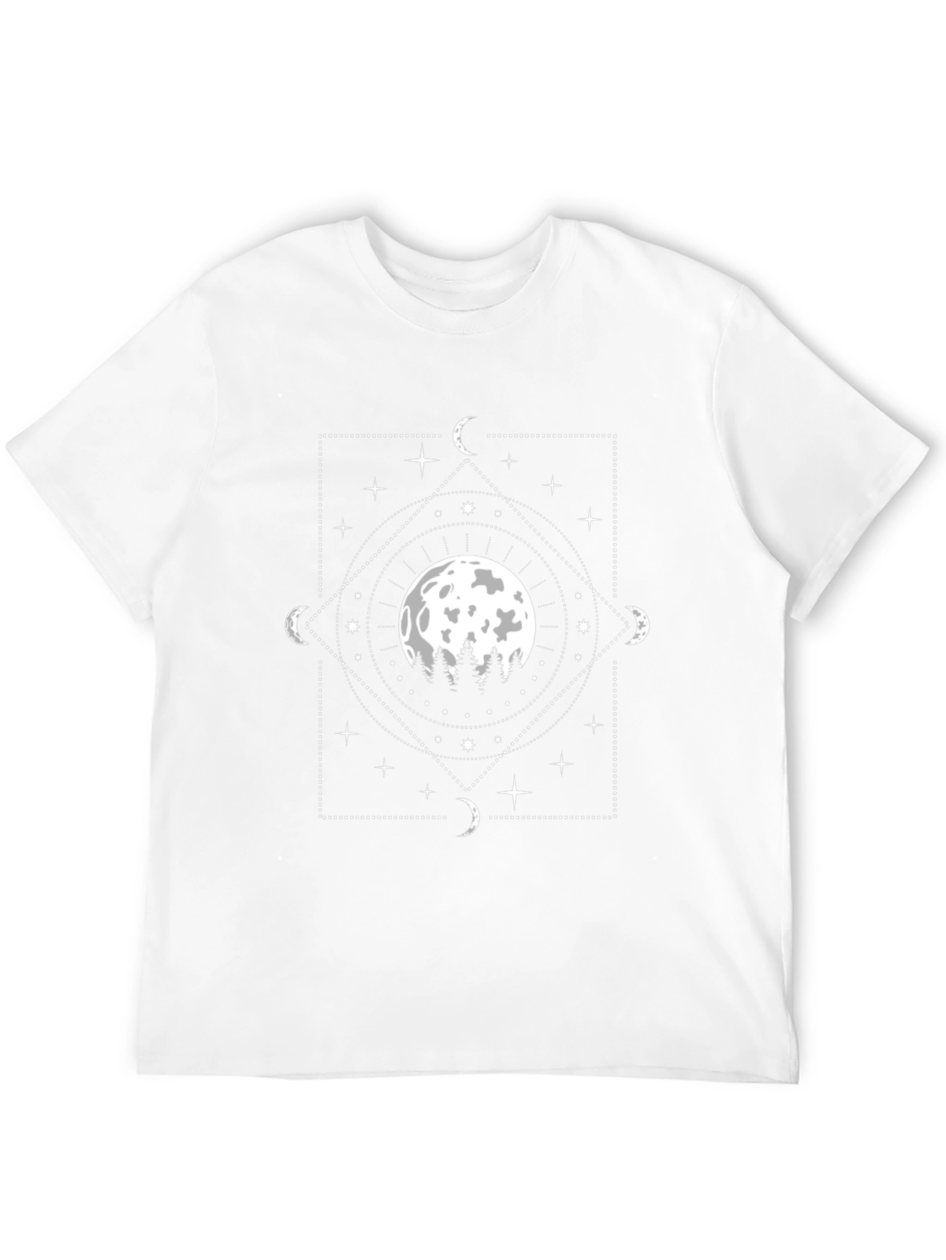 Mystic Moon Graphic Tee - Dark Aesthetic