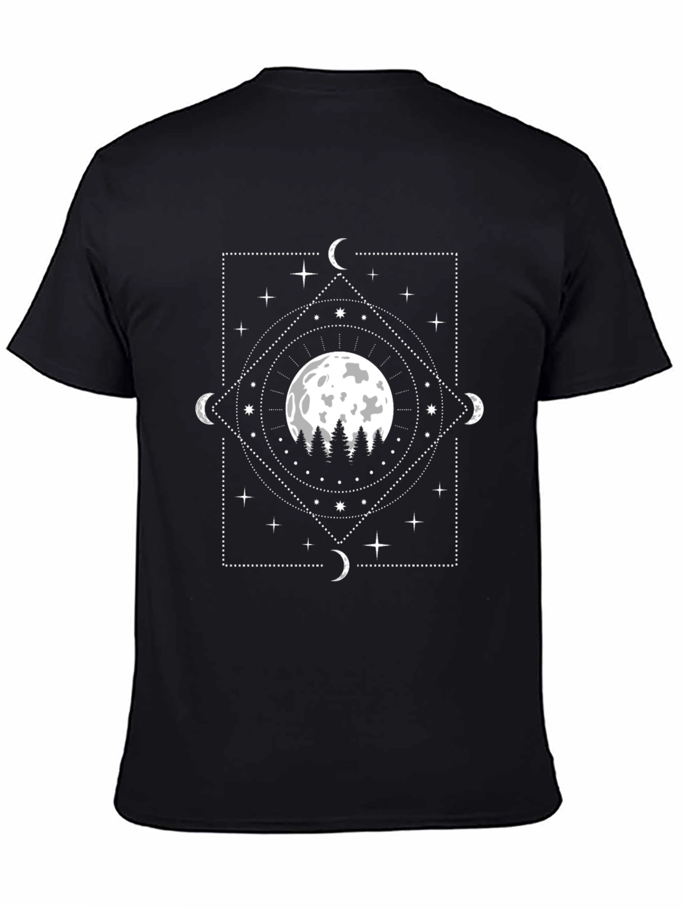 Mystic Moon Graphic Tee - Dark Aesthetic