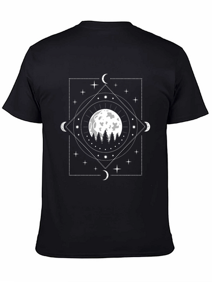 Mystic Moon Graphic Tee - Dark Aesthetic