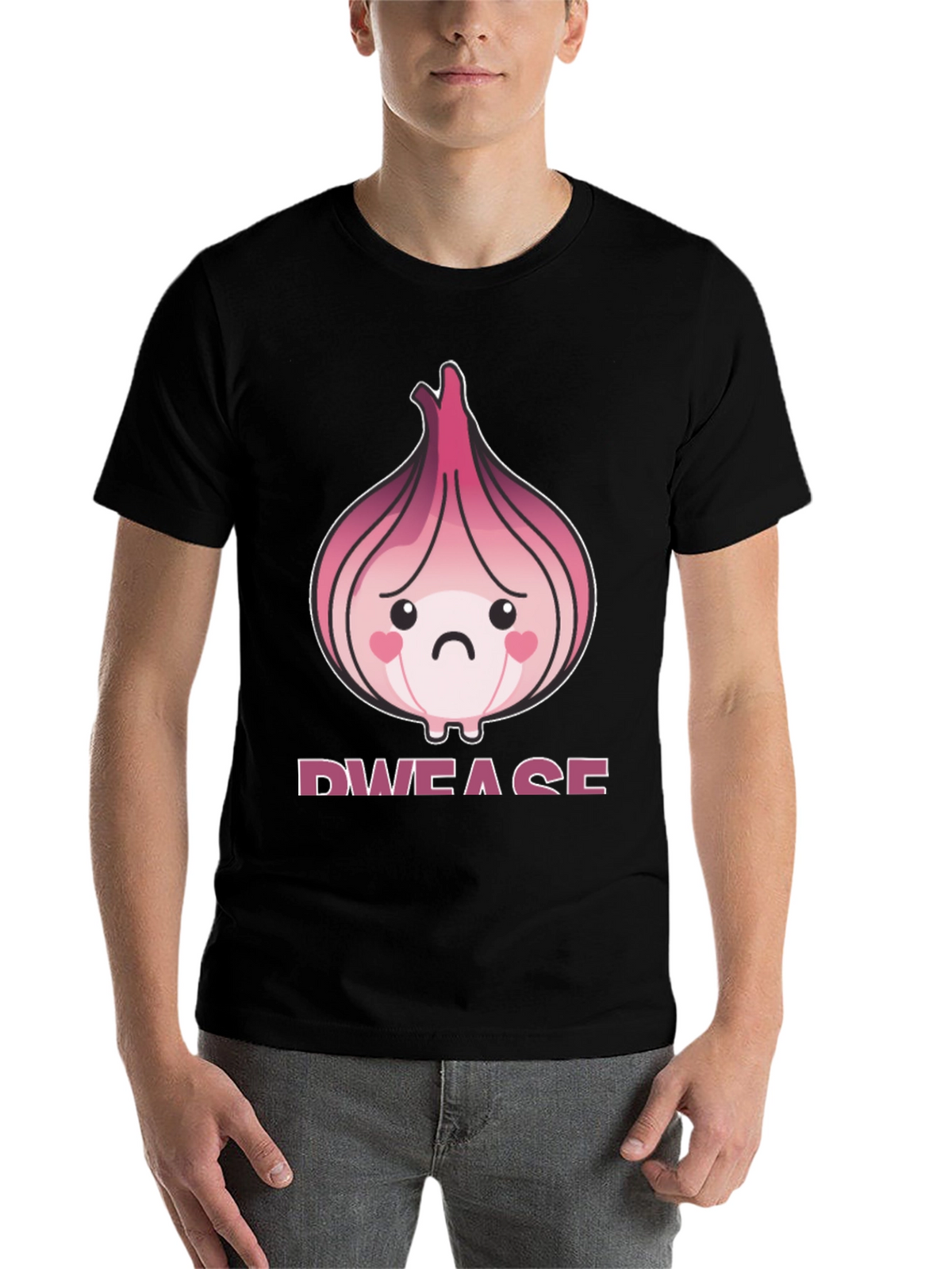 Sad Onion Graphic T-Shirt - Unique Foodie Tee