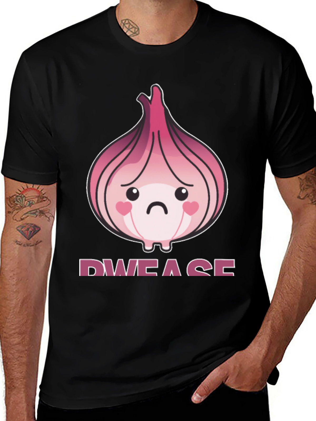 Sad Onion Graphic T-Shirt - Unique Foodie Tee
