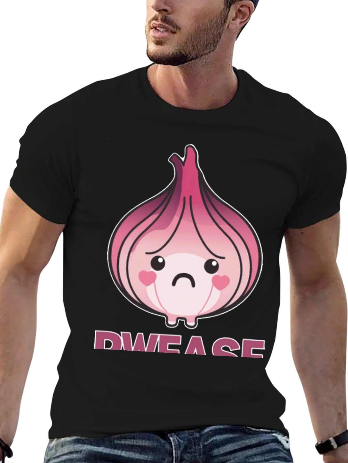 Sad Onion Graphic T-Shirt - Unique Foodie Tee