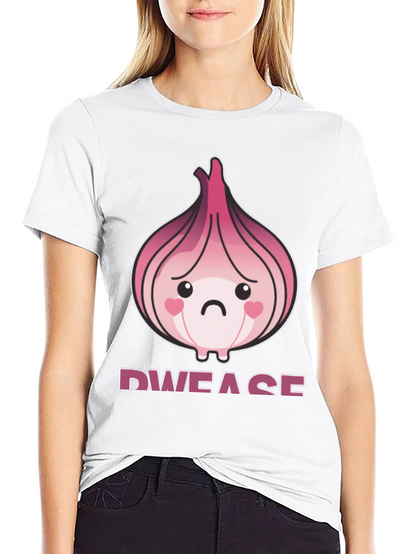 Sad Onion Graphic T-Shirt - Unique Foodie Tee
