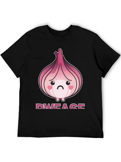 Sad Onion Graphic T-Shirt - Unique Foodie Tee