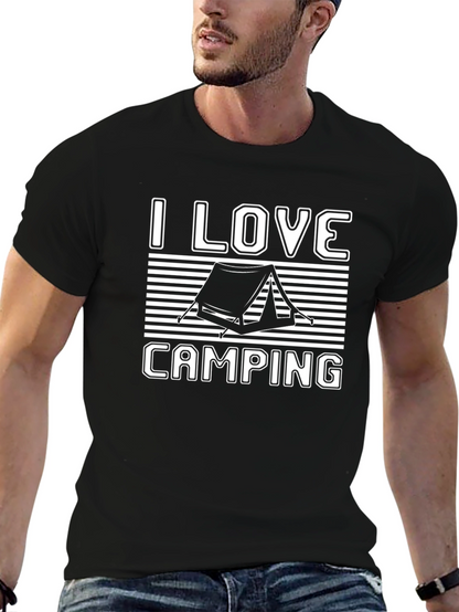 I Love Camping Graphic Tee - Adventure Ready T-Shirt